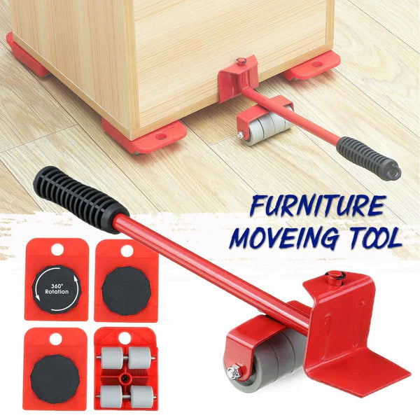 Furniture Lifter Mover Tool Set Furniture Lifting Wheels (5PCS)